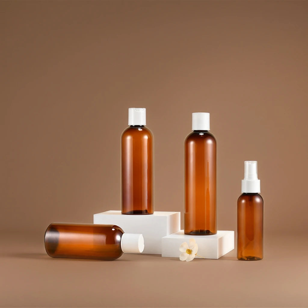 Frosted PET Plastic Empty Cosmetic Press Shampoo Bottle with Pump Lid 500 ml Plastic Bottle