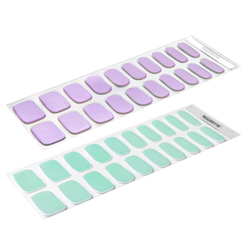 New Arrival Factory Price Uv Gel Chameleon UV Gel Nail Art Wraps Semi Cured Gel Varnish Nail Polish Stickers With Light