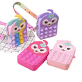 Custom Sensory Fidget Set Abreact Toy Silicone Bag Stress Reliever ADHD Autism Sensory Fidget Crossbody Bag