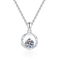 Factory Wholesale 925 Sterling Silver Mobius Moissanite Necklace D Color 1Carat for Women