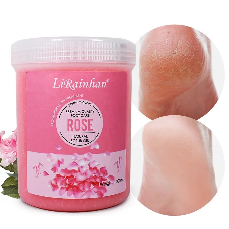 Private Label Natural Foot Scrub Gel Gentle Dead Sea Salt Foot Exfoliating Scrub Gel for Beauty Salon