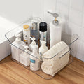 Modern Transparent PS Plastic Desktop Storage Box Multifunctional Rectangular Design for Cosmetic Kitchen Home Storage PET Type