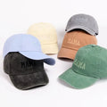 MAMA Embroidery Dad Hat Cotton Washed Soft Curved Sun Hat logo Custom Baseball Cap