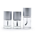 Custom Desgin Round Square Shape Clear Glass Nail Polish Bottle With Brush and Cap