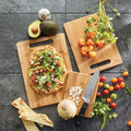 Customizable Olive Wood Bamboo Cutting Board With Juicy Groove and Cutting Handle for Kitchen Chopping Board