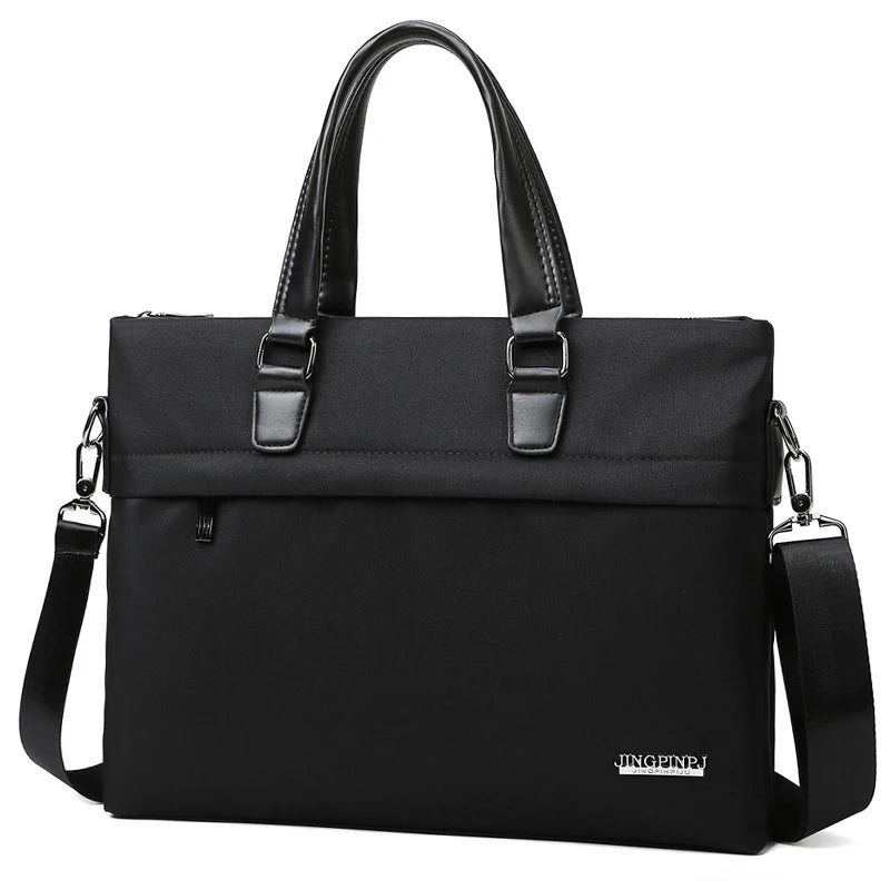 New Men's Bag Cross Business Casual Handbag Nylon Oxford Cloth Bag Shoulder Crossbody Bag Briefcase Leather Briefcase