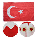 European World National Turkish Turkey Color 3x5ft Double Sided Polyester Printed Flag