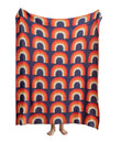 Rainbow Cotton Throw Blanket Nordic Style Warm Popular Fluffy  AFE Throws for Sofa Throw Blanket Soft