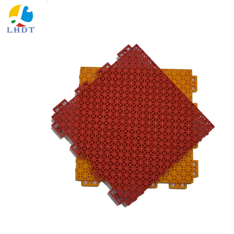 slip Resistance pp Plastic  Interlocking Sports Flooring Tiles for Outdoor and Indoor Multi Sports Basketball Court