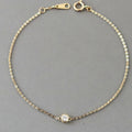 Trendy 925 Sterling Silver Cubic Zirconia Bracelets Dainty 14k Gold Plated Bracelet Jewelry