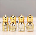 Luxury 3ml 6ml UV Coated Arabian Attar Essential Oil Glass Crystal Roll on Bottle Arab Style Perfume Roller Bottles