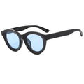 STY3696N New Fashion Blue Lens Round Sun Glasses Popular Oval Men Custom Logo Sunglasses Women Simple Versatile Eye Glasses