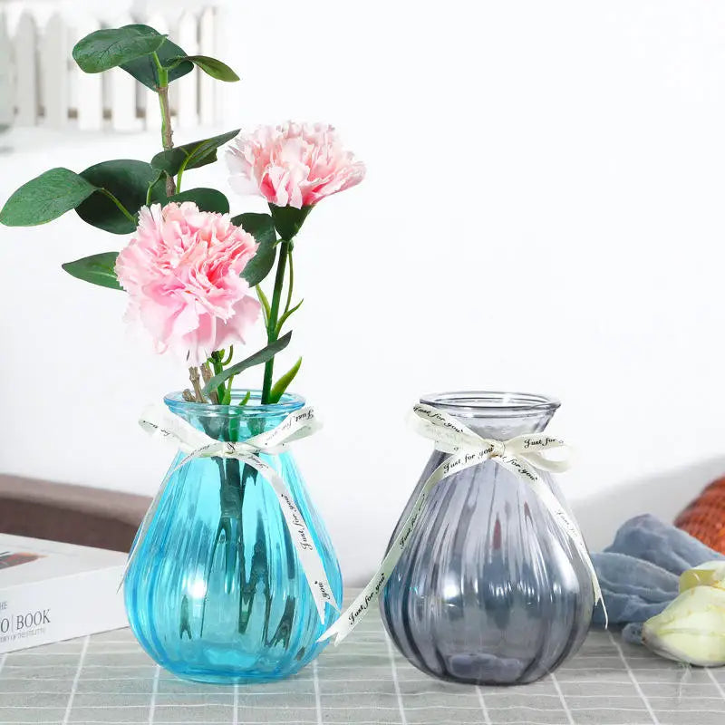 Modern Design Style round Bottom Crystal Glass Vase for Home Table Decoration Factory Wholesale