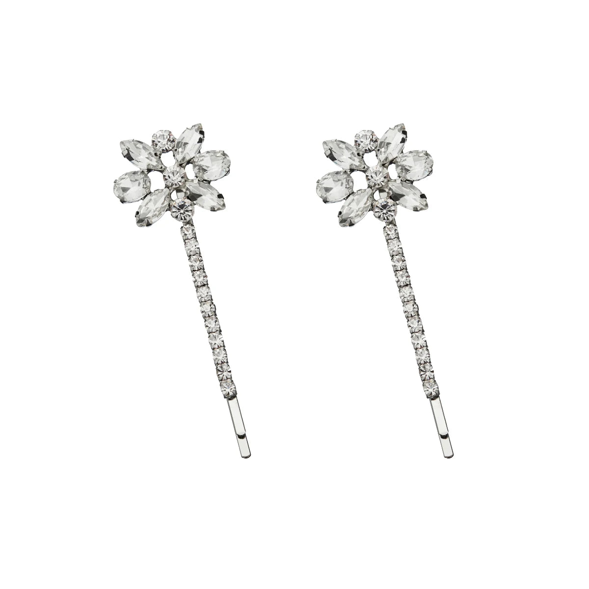 Crystal Flower Hair Clip Bridal Party Decorations Hair Clips Jewelry Decoration Simple Stylish Hair Accessories