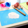 ONEQUAN Non-Stick Kneading Silicone Baking Mat with Measurements  Non-Slip Baking Mat for Pastry Cookie Pizza Pasta