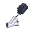 TOYI OEM Customizable 304 Stainless Steel Angle Seat Valve High Temperature Pneumatic Control Valve NPT/BSPT DN10~DN80 Water/Gas