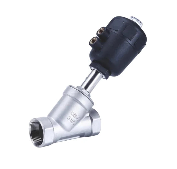TOYI OEM Customizable 304 Stainless Steel Angle Seat Valve High Temperature Pneumatic Control Valve NPT/BSPT DN10~DN80 Water/Gas