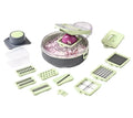 2025 Hot Sale Kitchen Tools Multifunction 12-Piece Plastic ABS Stainless Steel Sustainable Reusable Vegetable Grater Fruit Food