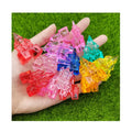 Kawaii 3D Tiny Acrylic Shape Beads Clear Color Fish Bottle Castle Figurine for Diy Handwork Craft Accessories