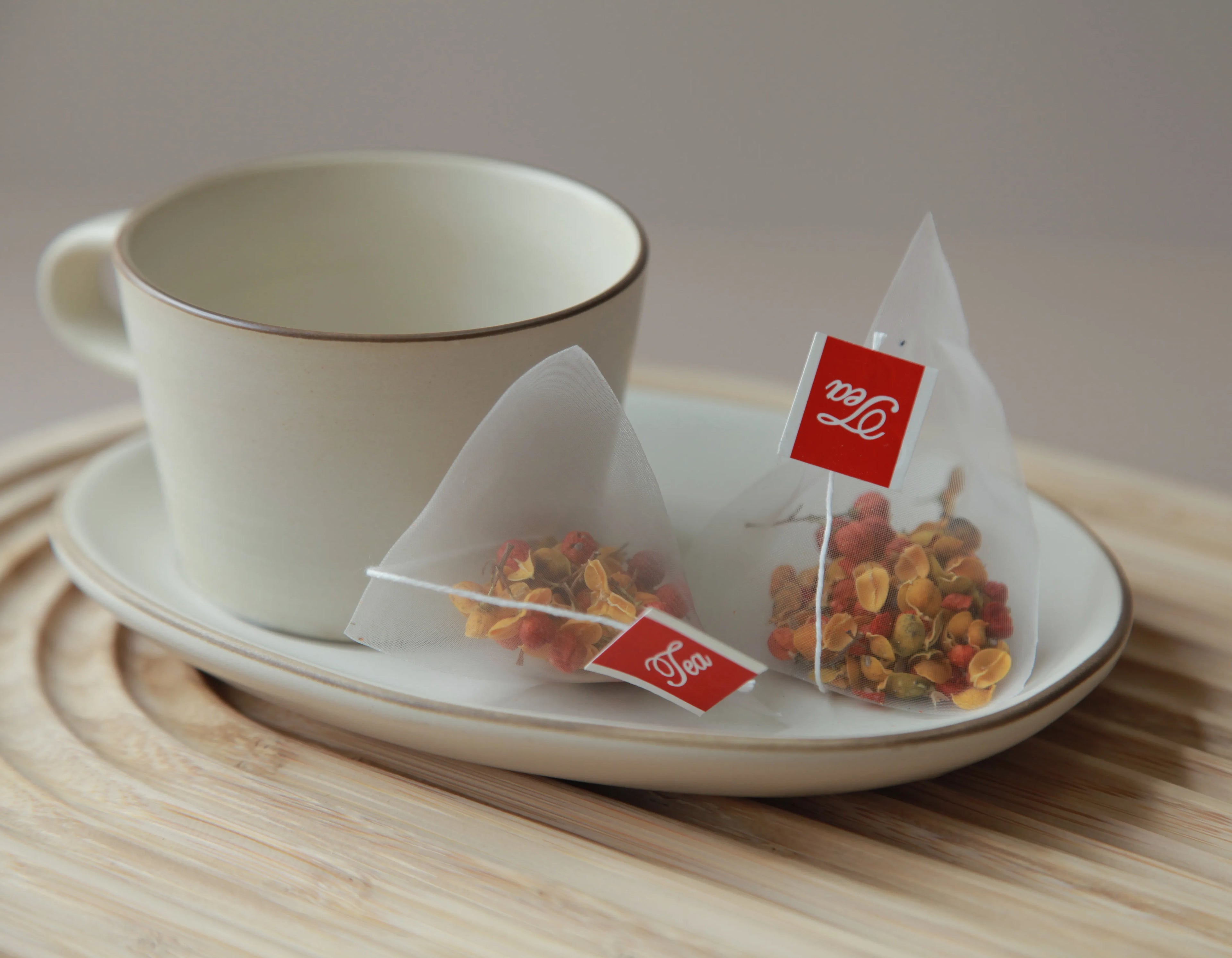 Biodegradable Corn Fiber Tea Bag PLA Green Tea Herbs Sachet for Food for Tea Leaves Packing