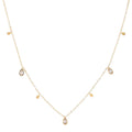 2025 High-End Exquisite Rhodium-Plated Pendant Necklace with Zircon Simple Luxury Style for Trendy Engagement Parties MegaBDM