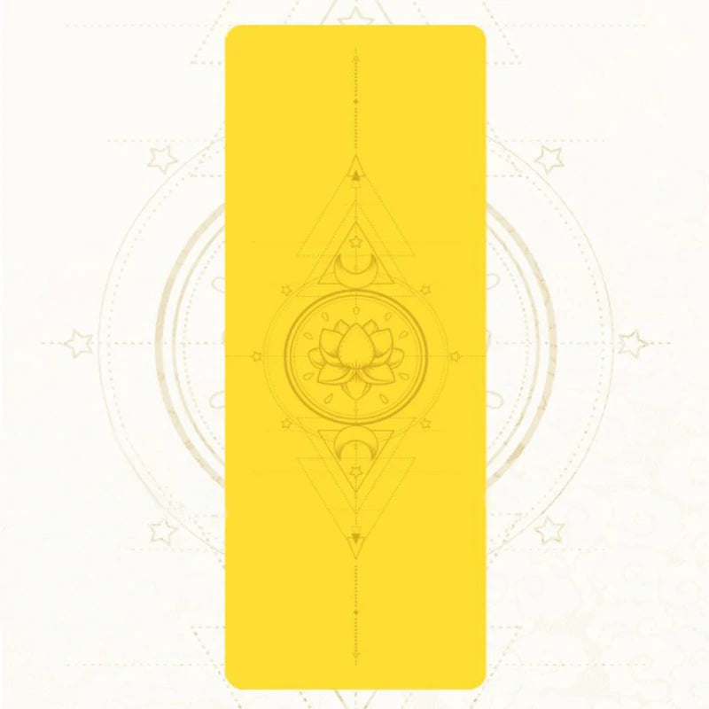 Non slip Custom Laser logo Natural PU Rubber Yoga
