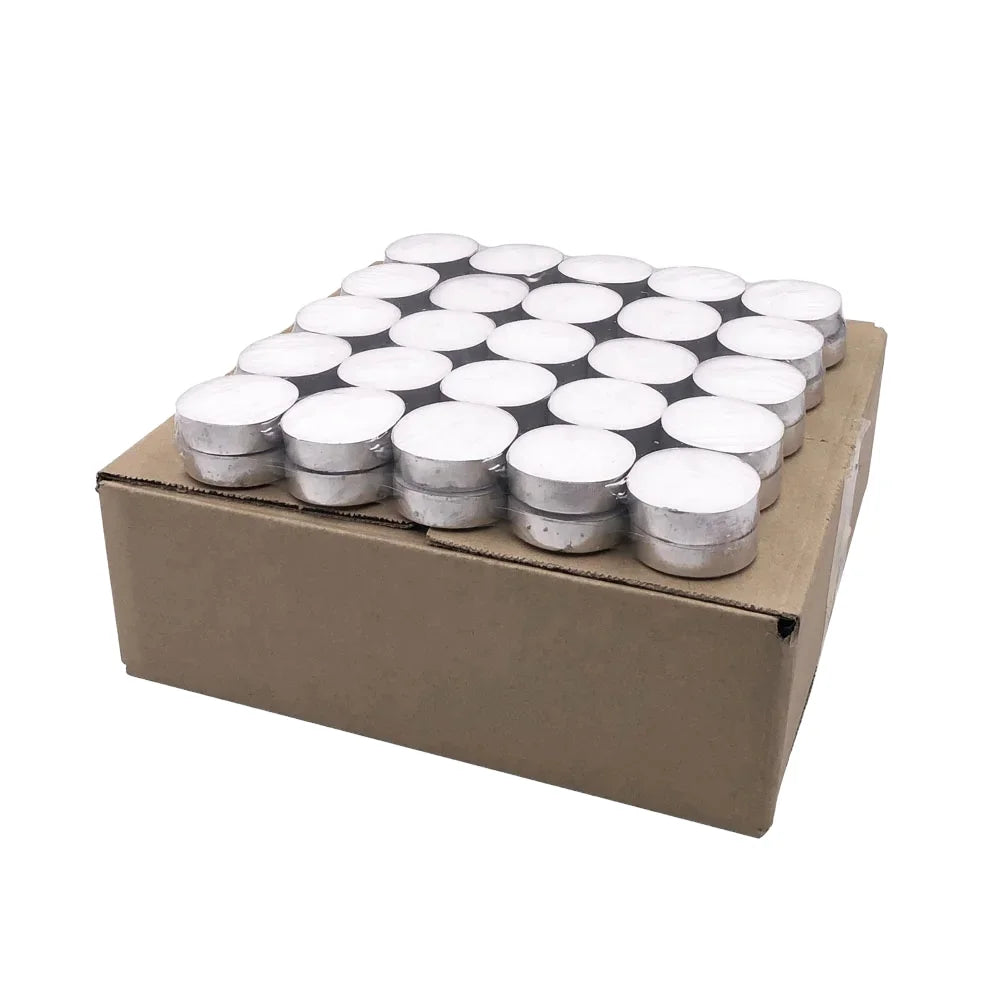 Handmade New Year White Candle Heating Open-Fire Furnace Tableware Smokeless Odorless Heat-Insulating Universal Light Aluminum