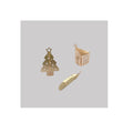 GP 14k Gold Filled House Christmas Tree Feather Pendant Fine Jewelry Charms