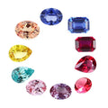 Lab Created Round Sapphire Colorful Loose Gemstone on Sale for Engagement Ring Earring Pendant Jewelry Setting