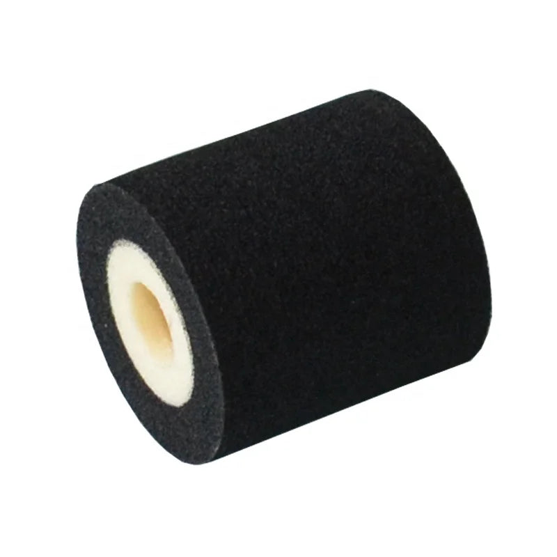 Black 36mm*32mm Dia*Height Hot Melt Ink Roller / Hot Ink Roll for Date Coding