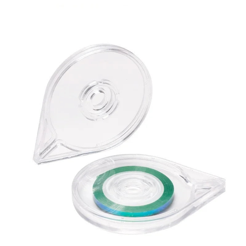 Professional Nail Art Tools Acrylic Plastic Tape Dispenser Transparent Adhesive Tape Dispenser Manicure Tools