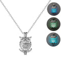 Animal Owl Necklace Glow in the Dark  Night Luminous Pendant Necklace Choker Collares Joyeria Mujer