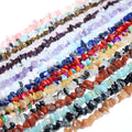 2022 New Fashion Beads Jewelry Gemstone Different Color Strand Chips Strand Drilled Crystal Chips Beads