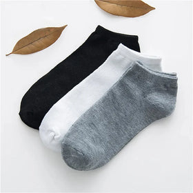 Wholesale Cheap 3-Color Mixed Packaging Men Hot Sale Summer Comfortable Breathable Short Ankle Socks