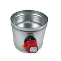 Air Conditioning Duct Damper Galvanised Butterfly Damper Diameter 160 mm with Actuator 220 v or 24 v
