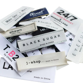Top Rated Woven Clothing Labels Custom Size Iron-On Tags for Apparel Industry and Fashion Designers