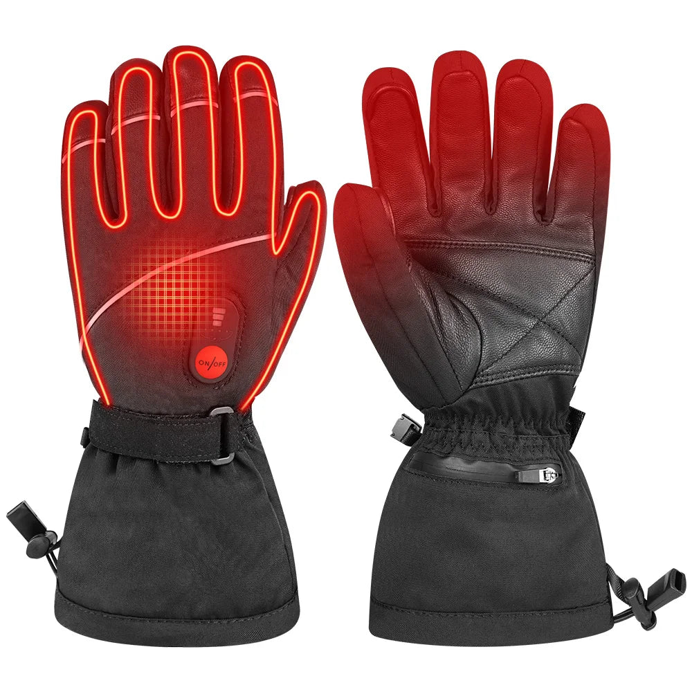 Heating Efficient Battery Stability Daily Commuting Soft Touch Design Waterproof Shell Outdoor Thermal Heated Gloves