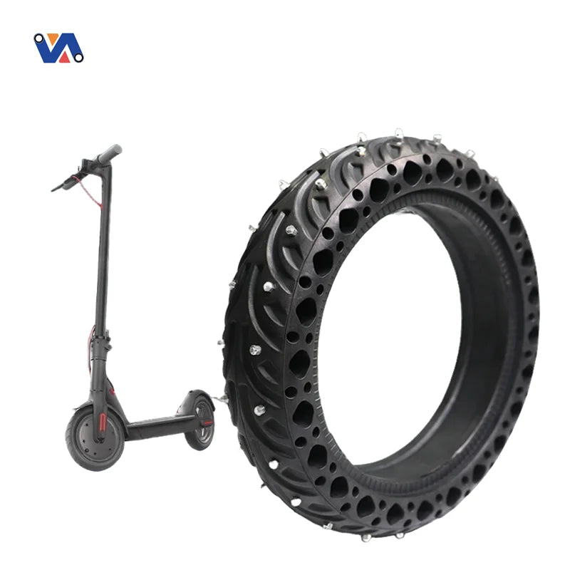 New Image 8.5inch Non-slip Cleats for Xiaomi M365 Electric Pro Scooter Honeycomb Tire Solid Winter Snow Rubber Parts for MegaBDM