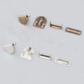 Four-Part Three Claw Metal Brass Stock Trouser Hook and Bar Closure Nickel-Free Machine Washable for Pants and Skirts