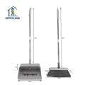 New Design Durable Folding Broom Stainless Steel Handle Eco-friendly Household Cleaning Broom Dustpan Set for Home Use