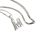 2025 Fashion Trend Pendant Necklace Silver Cubic Zirconium 26 Letter Jewelry Women's Jewelry