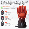 SNOW DEER Winter Snowboarding Self Heating Unisex Waterproof Heated Gloves with Battery