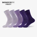Bioserica Era Anti-Bacterial Crew Socks for Men High Quality Designer Breathable Deodorant Cotton Casual Socks