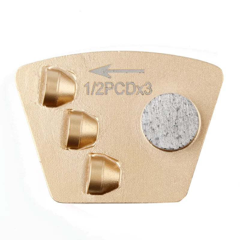 Wholesale Trapezoid PCD Diamond Grinding Shoes Tools Concrete Polishing Pad Epoxy Floor Removal Scraper PCD Diamond Grinding Pad