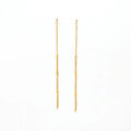 JOOLIM High-End 18K Gold Plated Dainty Chain Earrings Trendy Flower Pattern Stainless Steel Wholesale