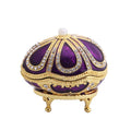 European Metal Egg Jewelry Box Creative Home Furnishing Pieces