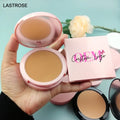 Long Lasting Full Coverage Waterproof Oil Control Compact Powder Foundation Concealer Vegan Makeup Base Pink Face Pressed Powder