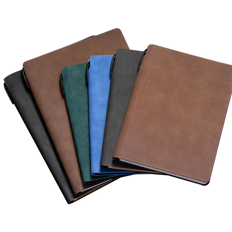 Blue B5 Wholesale Executive DiaryDark Gray Soft Cover A6 A5 Leather NotebookBrown Leather Cover Journal With Logo