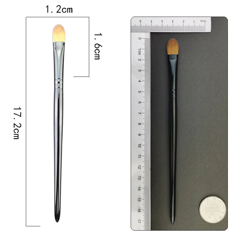 Cut Crease sharp Small Round Concealer Bullet Brushes Black Concealer Flat Brush Brushes Custom