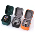 Premium Leather Water Resistant Single Slot Square Shape Watch Box Men's Birthday & Father's Day Gift Packaging Case